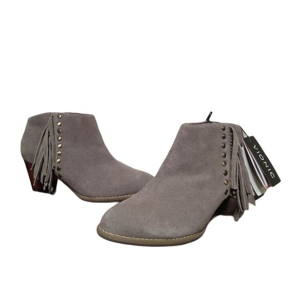 NWT Vionic Comfort Suede Faros Ankle Boots - Picture 1 of 11